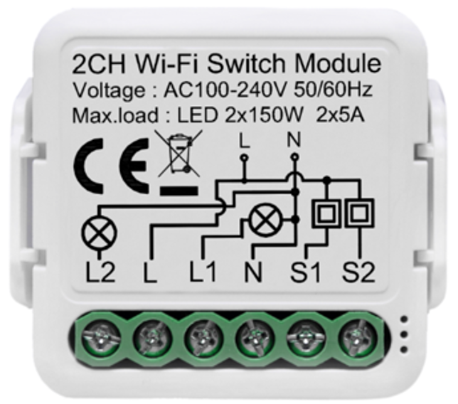 WIFI 2G+BLE WITH NEUTRAL LINE